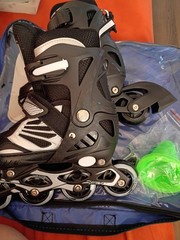 Dikashi Youth Inline Skates Rollerblades Black/White ABEC-7 Bearings
