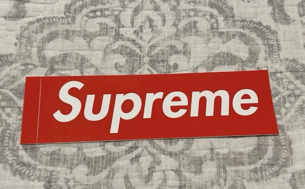 Supreme Red Box Logo Sticker Decal – Supreme Model Logo Design Sticker
