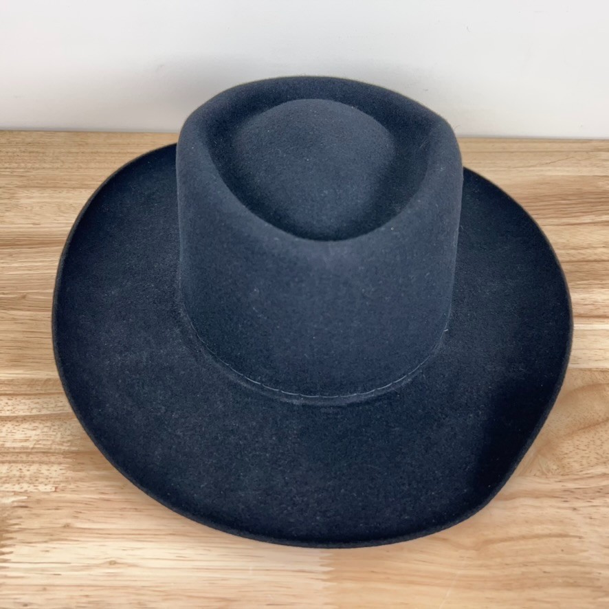 VTG Stetson Pony Express DW460 Sawyer Cowboy Western Black Pure Wool Hat – Sz 7