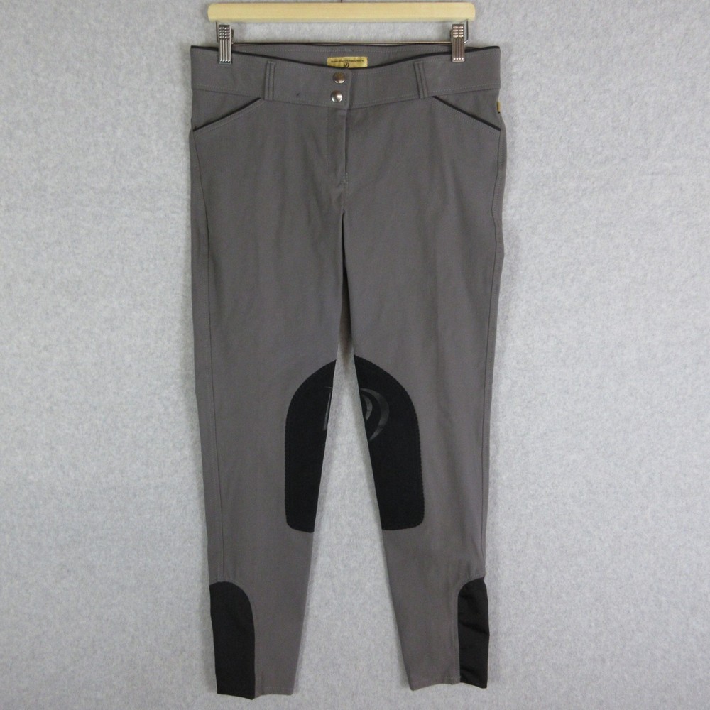Devon Aire Breeches Size 30 Grey Signature Woven Breech Horse Riding Pants