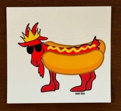 GOAT USA Stickers – Pick your chosen GOAT! (24 choices) New, rare, collectibles