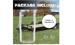 Trailer Spare Tire Carrier Bracket,Side-Mount U-Bolt 4/5 Lug Wheels,Tires to 15″