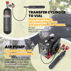 TUXING Pcp Air Tank 4500Psi 0.7L/42Ci Carbon Fiber HPA Paintball Tank M18*1.5