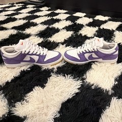 Nike SB Dunk Low Pro ISO Court Purple Skateboarding Shoes US 8 Medium Width