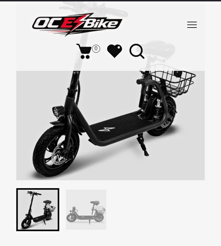 Phantomgogo Commuter R1 Pro Seated Electric Scooter w/ Basket, Black
