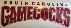 Carolina Cornhole Set of 6 Vinyl Cornhole Boards Free Window Decals