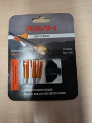 1- 3pk. Ravin Lighted Lighted Crossbow Bolts/Arrow Nocks! Bright Orange! R135