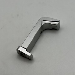 Extended Mag Release for GIock GEN 3 ,17, 19, 26 ,34, Aluminum Silver