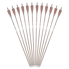 31″ Pure Carbon Arrows Feathers SP340 400 500 600 Compound Recurve Bow Hunting