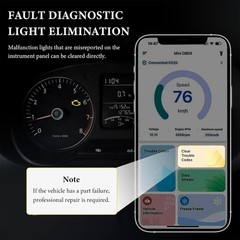 OBD2 Scanner Bluetooth Car Code Reader Check Engine Light Diagnostic Tool