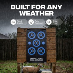 BALLISTA Reusable Self-Healing Rubber Archery Target Bright Bullseyes 13.8×23.6″