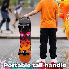27″x 8″ Complete Skateboard for Beginners Youth Teens Kids Boys or Girls with…