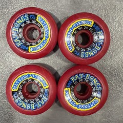 Vintage NEW Powell Peralta Rat Bones Skateboard Wheels 97a 60mm Maroon Red NOS