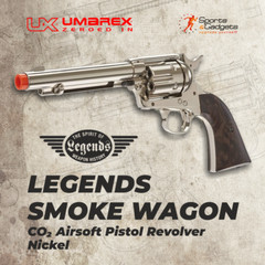Umarex Legends Smoke Wagon CO2 6mm Airsoft Pistol Nickel 2275800
