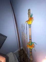 authentic bow and arrows from a tribe in the mountains of the Philippines