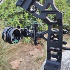 TX1550 Compound Bow Sight 4X 6X 8X Lens 5-Pin 0.019» Optical Fiber Bow Hunting