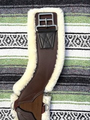 Total Saddle Fit -STRETCHTEC Western Cinch – 32” Brown/ Fleece Liner