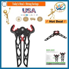 Bow Jack Folding Bow Stand for Bows up to 2.75 in. Limb Width Black