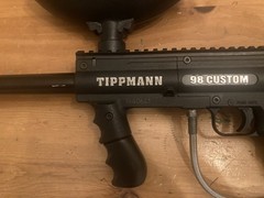 Tippmann Model 98 Platinum ACT Paintball Marker Tested and Working