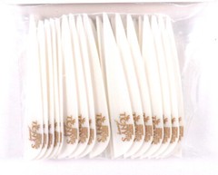 Tonys 3» Archery Vanes Archery All New Super Wave Vane White 50PK TNYSWVW3343B