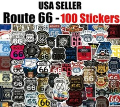 Route 66 Stickers American Travel United States Roads Highway Singapore 66 Road