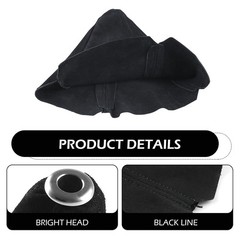Car Shift Boot Cover, Suede Leather Shift Knob Dust Cover, Manual Auto Gear Shif
