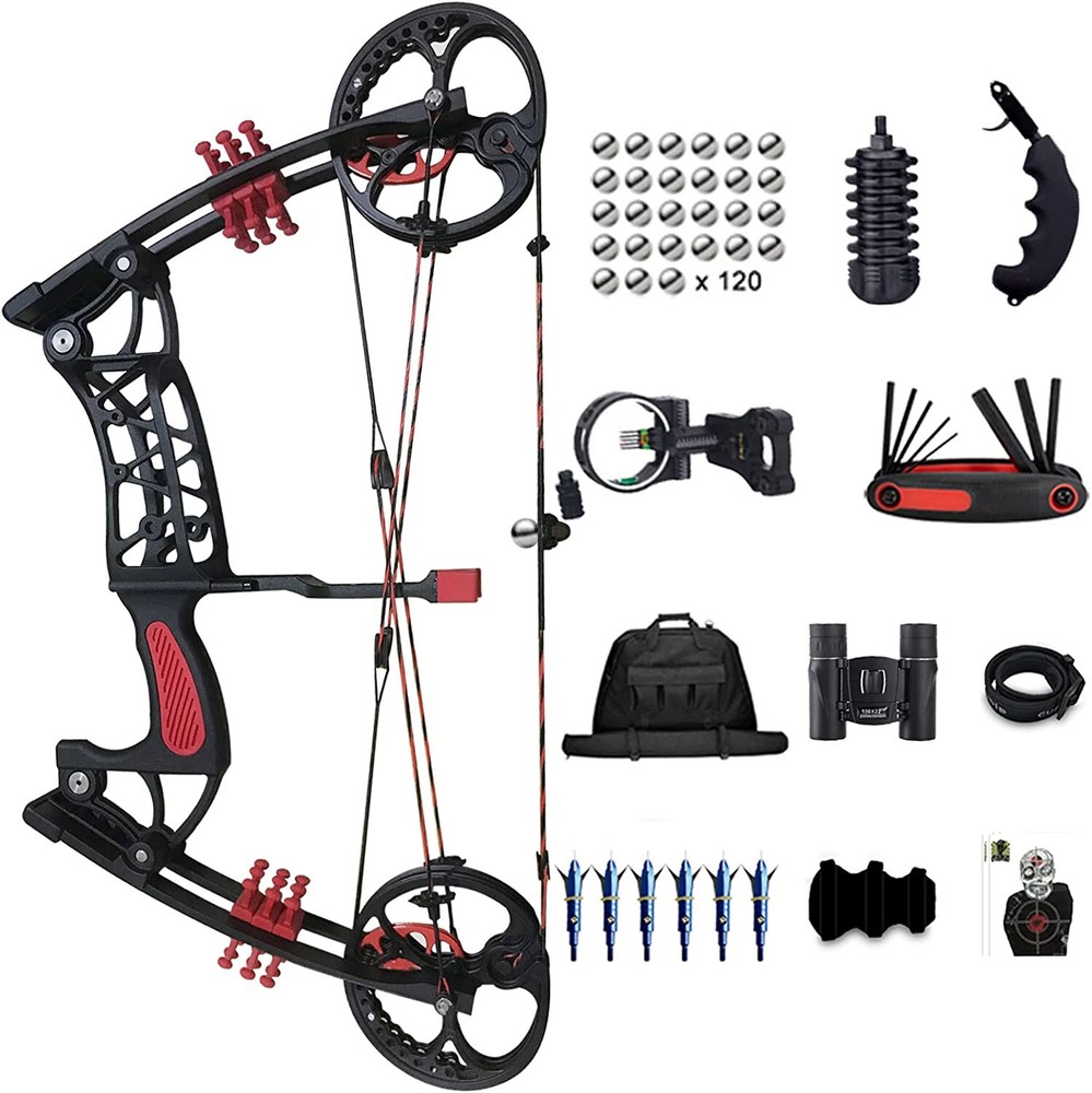 Arrows Dual-use Draw Accessories Archery Compound Bow Steel Ball Set 30-60LBS