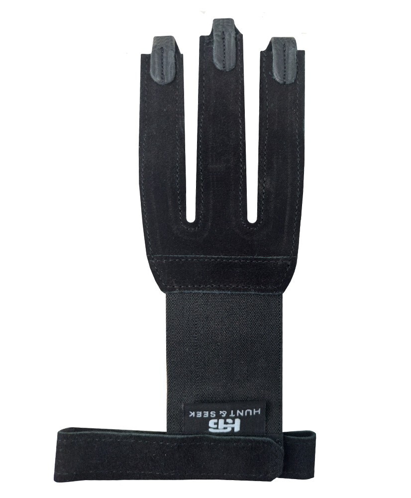 Hunt & Seek Suede Leather Three Finger Archery Glove Finger Guard