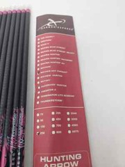 12pk Carbon Express Mayhem Hot Pursuit 250: 30″ Uncut Shafts + Inserts 50626
