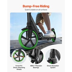 Uimoso Foldable Kick Scooter for Kids, Teens, and Adults with Adjustable Height