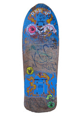 VTG 1988 Powell Peralta TOMMY GUERRERO 7PLY Flaming Dagger Skateboard Deck RARE!