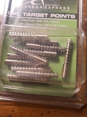 Game Tracker Carbon Express CXL adjustable Weights 125 gr. To 50 gr. 12 pack