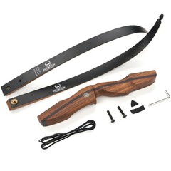 Wooden Archery Takedown Recurve Bow 60″ for Adults 25-60LBS Target & Hunting
