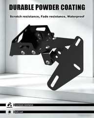 Adjustable Fender Eliminator Tidy Tail License Plate Frame Holder Compatible