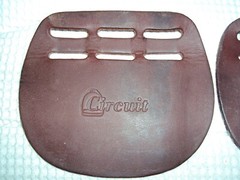 DOVER CIRCUIT Billet Guards – Quality Leather -NICE! (Set of 2 Guards) #3