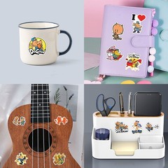 Mix 10/50 PCs Dog Man Cartoon Luggage Laptop Car Sticker -No Duplicate