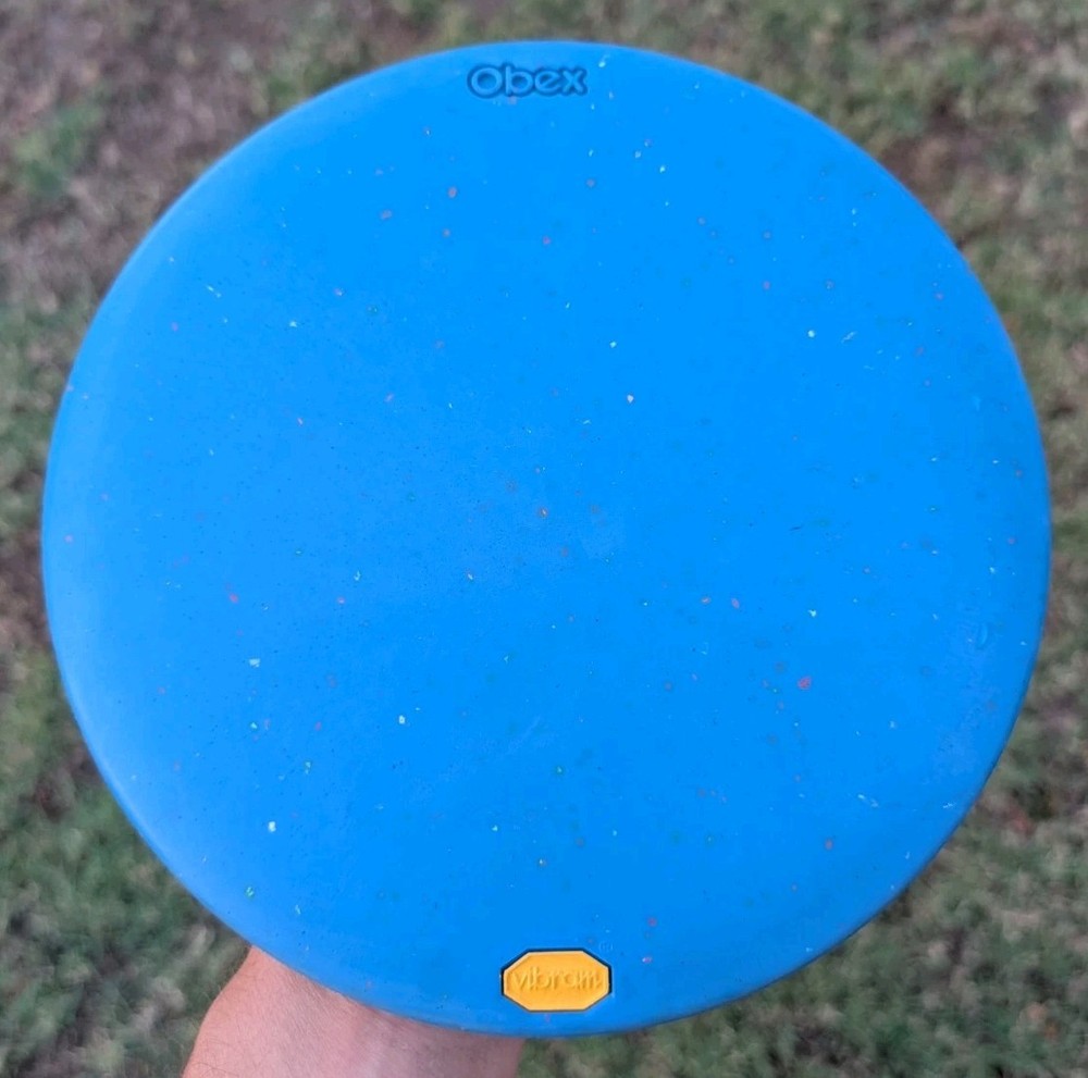 Blue Confetti OBEX Vibram Disc Golf 176g M Rubber OOP NEW Medium