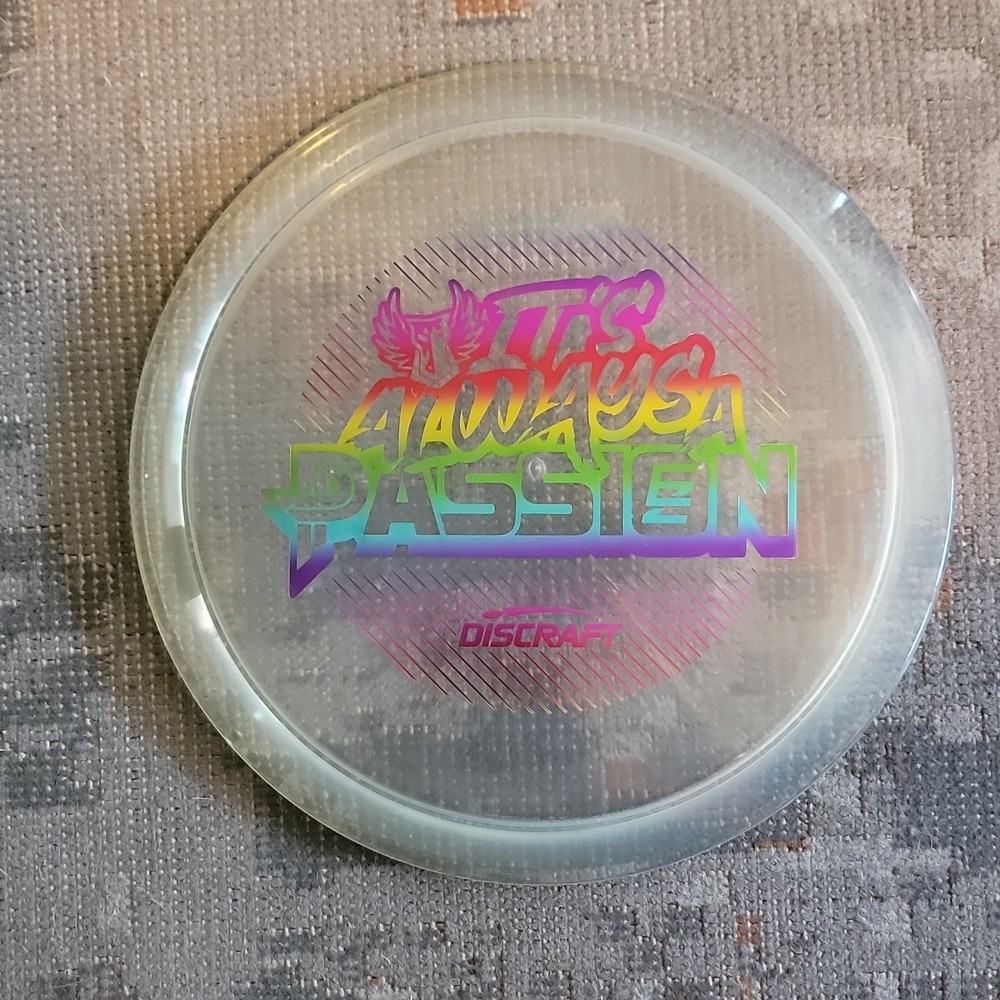 Discraft Passion Special Edition Disc Golf Disc Clear/Multicolor Enhanced Grip