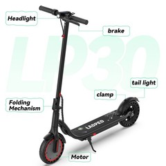 LADPED 350W 8.5INCH Solid Tire Electric Scooter 31KM/H 187.2wh E-Scooter