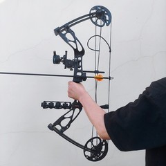 Compound Bow Arrow Kit Adjustable 0-70Lbs 325fps IBO 16.4-30″ Hunting Bowfishing