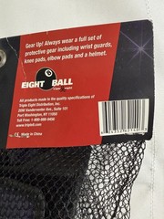 EIGHT Ball Kids Black, Purple & Galaxy Wrist, Knee & Elbow Pads~ 3 Pack~ NEW