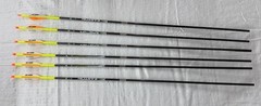 EASTON – Axis 5MM Match Grade 340 3 Inch 26 Hybrid Vanes HIT with Collar 6 Pack