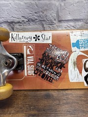 Vintage Val Surf Skateboard Phantom 2 Trucks Complete Yellow Wheels Deck