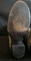 Rare Vintage Tony Lama Grey Bullhide Buckaroo Cowboy Boots-M 8 AA / W 9.5 Narrow
