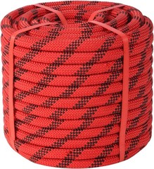 Arborist Rope 5/8in Climbing Rope 100ft Load Capacity Polyester Red