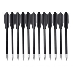 60pcs Crossbow Bolts 6.3″ Targeting Arrows Pistol Mini Crossbow 50-80lbs Black