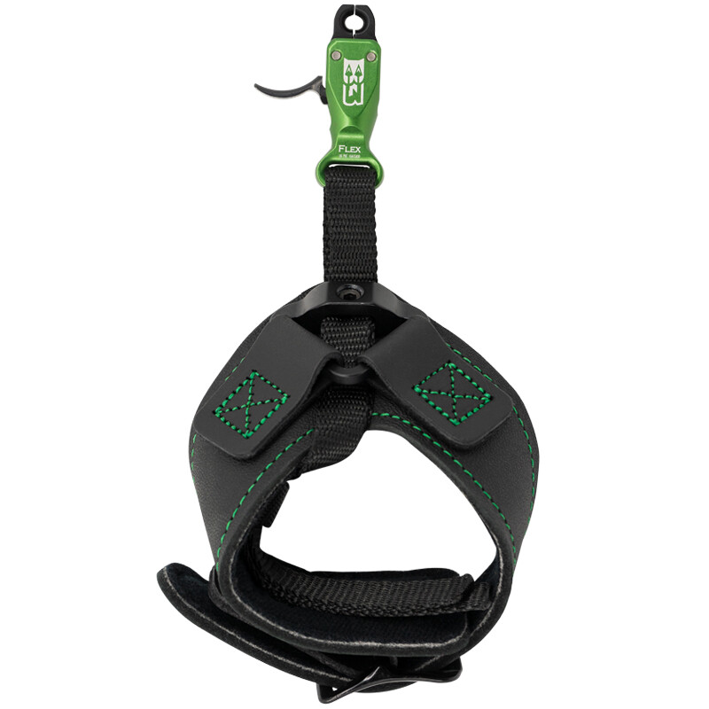 B3 Archery Rival Buckle Strap Release Aid w/ Flex Connector – Green
