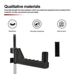 Universal Bow Hanger Holder Hooks for Car, SUV, Truck Headrest Vehicle Hunting