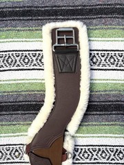 Total Saddle Fit -STRETCHTEC Western Cinch – 34” Brown / Fleece Liner