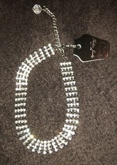 New Boot Chain Bracelet Rhinestone 4 Row Crystals – Adjustable